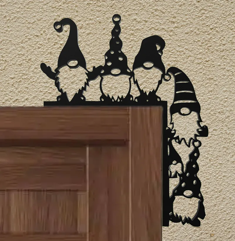 Door Corner Elf Christmas Decor