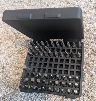 Hex bit storage box - 90 bits