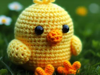 Crochet Duck (sitting)