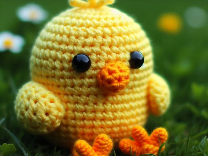 Crochet Duck (sitting)