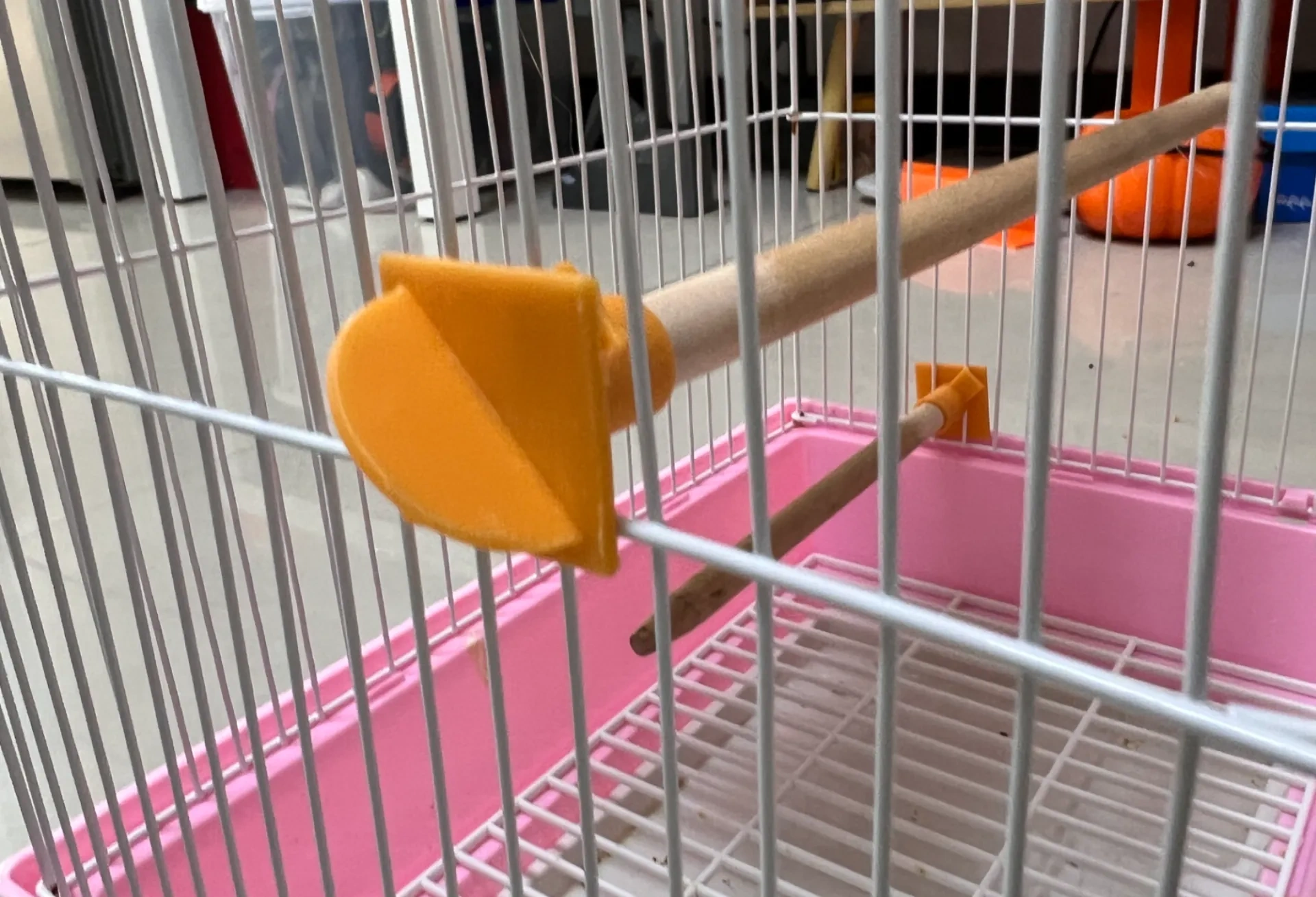 鸟类（鹦鹉）站杆固定器