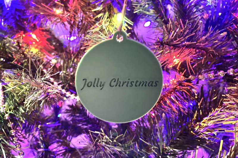 Jolly Christmas ornament