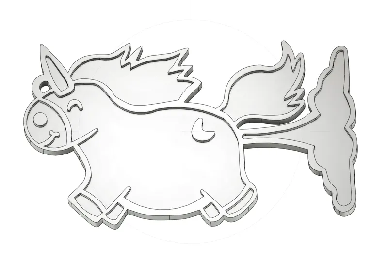 Unicorn Keychain