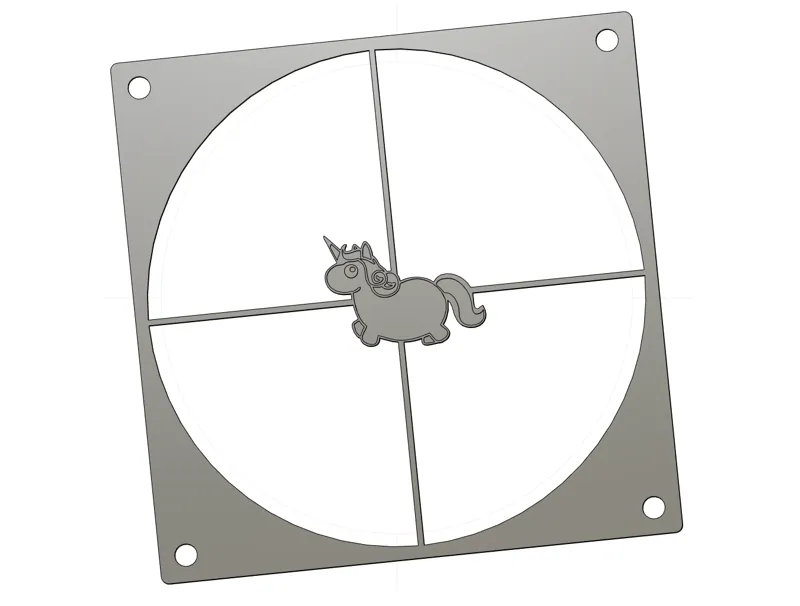 140mm fan grilll unicorn