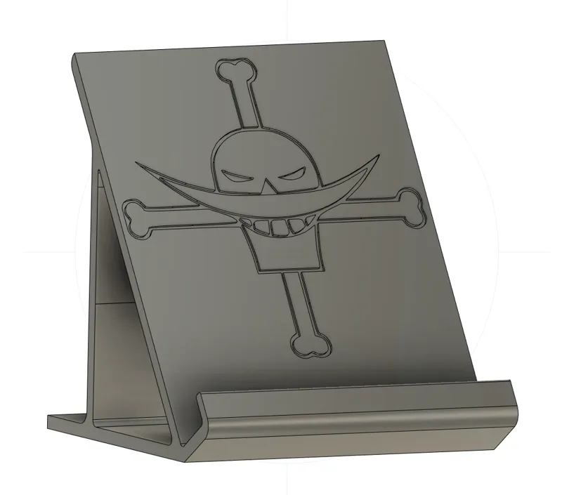 One piece tablet stand