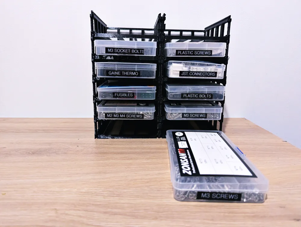 Modular Shelves for Large Hardware Storage Case by jem24h MakerWorld ...