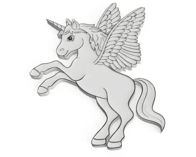 unicorn fridge magnet - customizeable