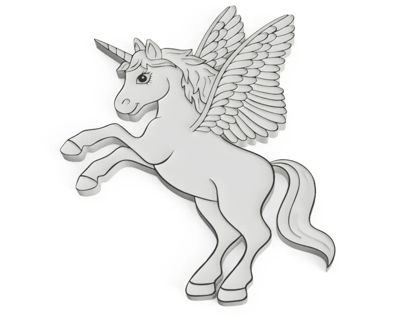 unicorn fridge magnet - customizeable