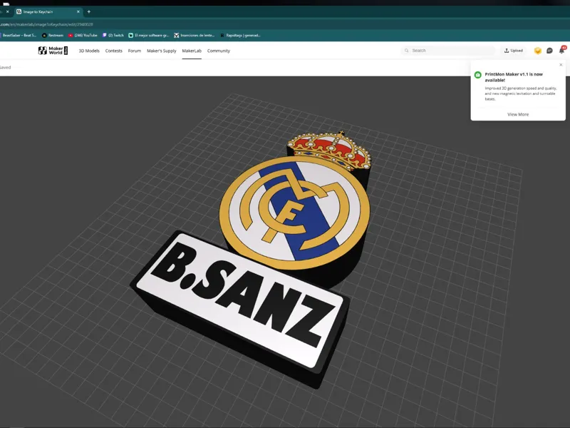 Escudo Real Madrid SANZ