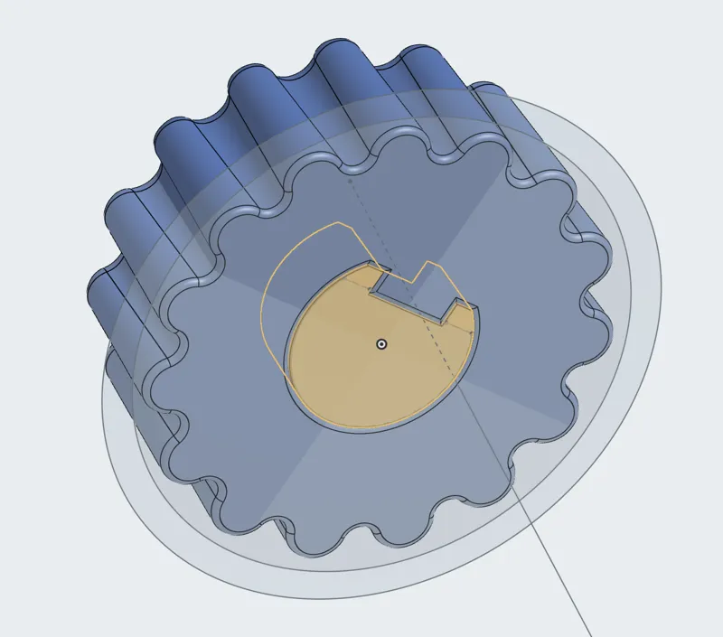Encoder Knob Shaft Cutouts & Example Knobs