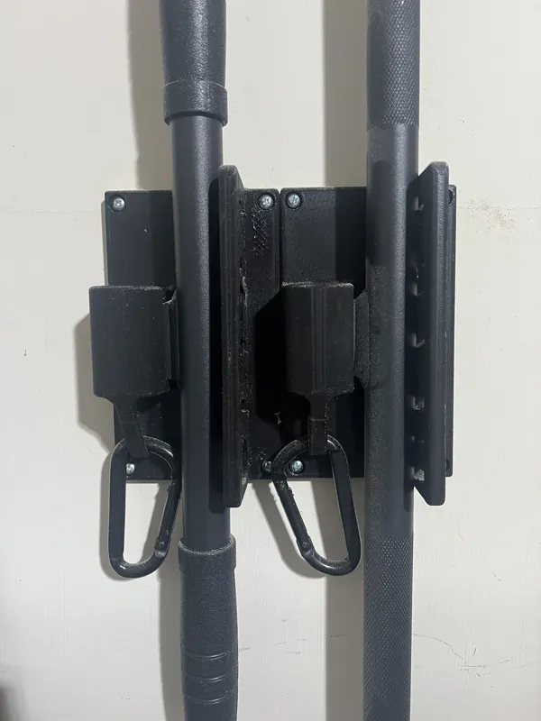 Lat Pull-Down Bar Holder Wall Mount
