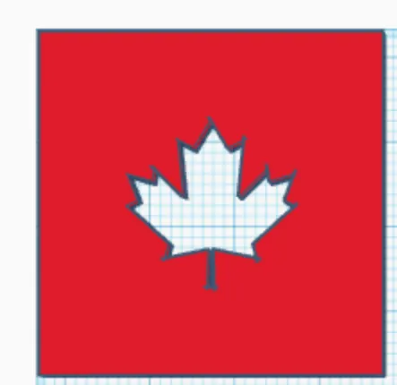 Canadian Maple leaf Stencil