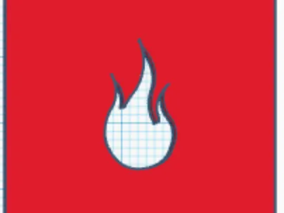 Flame stencil