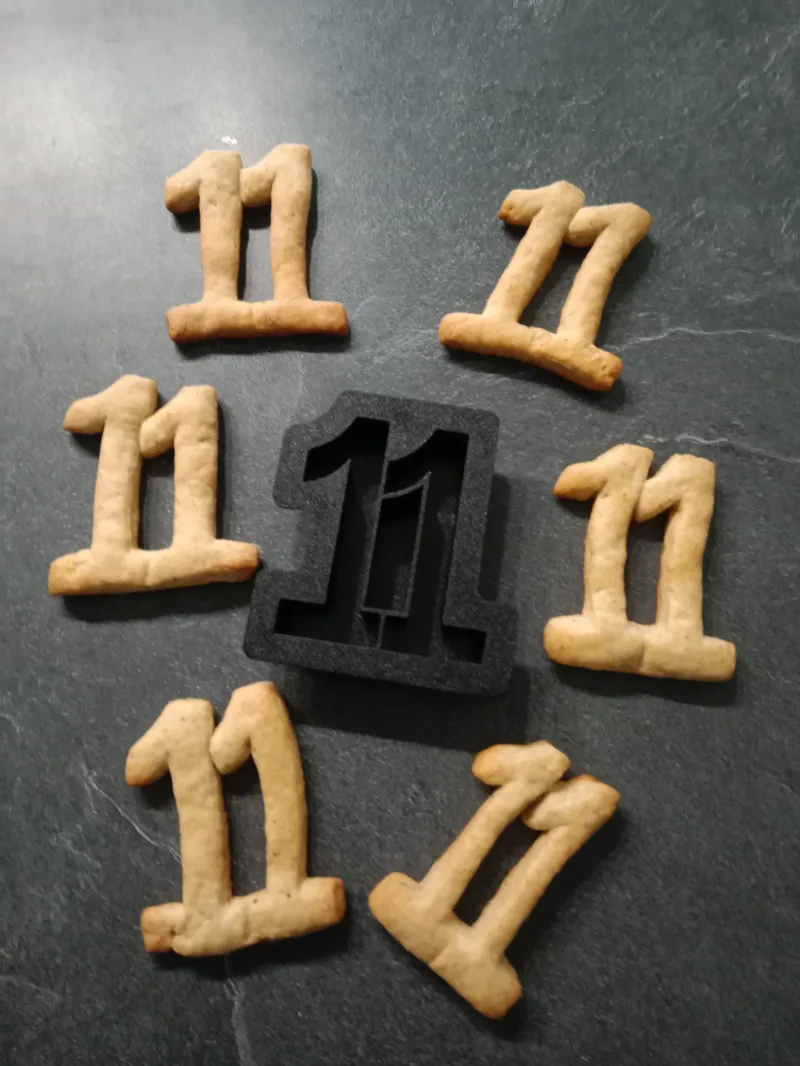 Cookie cutter for 11th Birthday
