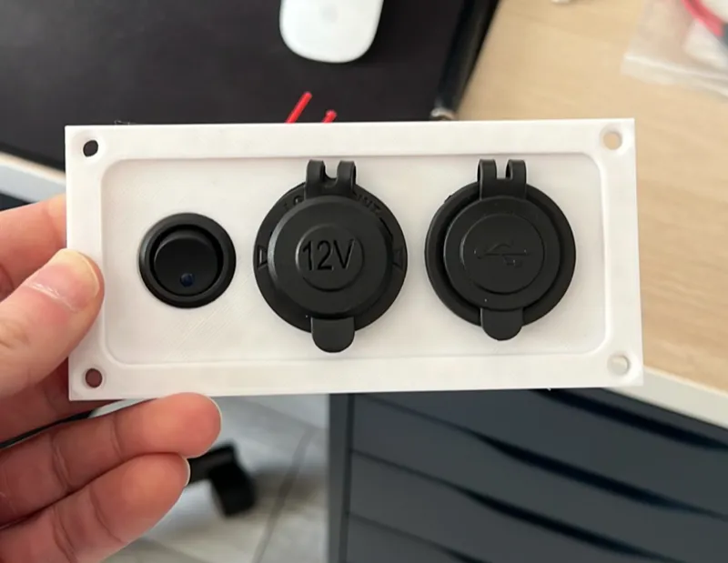 Single Switch Mount for Lighter & USB Sockets 