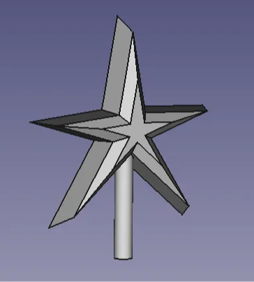 A small star for a Christmas tree