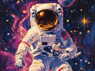 Astronaut in space 