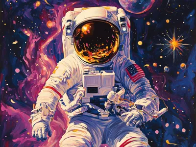 Astronaut in space 