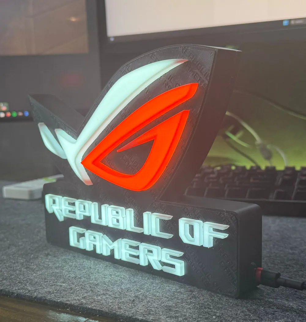 Asus Rog Logo Lightbox by Nagy Erwyn MakerWorld: Download Free 3D Models
