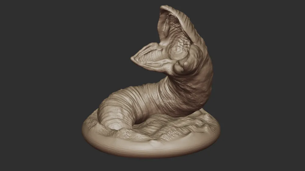 PRINTABLE Dune Worm 3D modell - Free 3D Print Model - MakerWorld