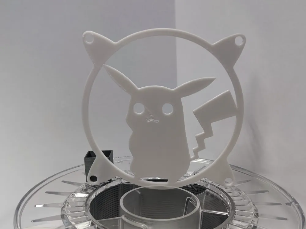 Pokemon fan cover 120 mm (PKM-01) - Pikachu solid by edumardo - MakerWorld