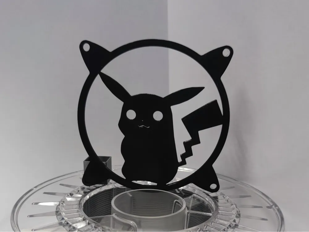 Pokemon fan cover 120 mm (PKM-01) - Pikachu solid by edumardo - MakerWorld