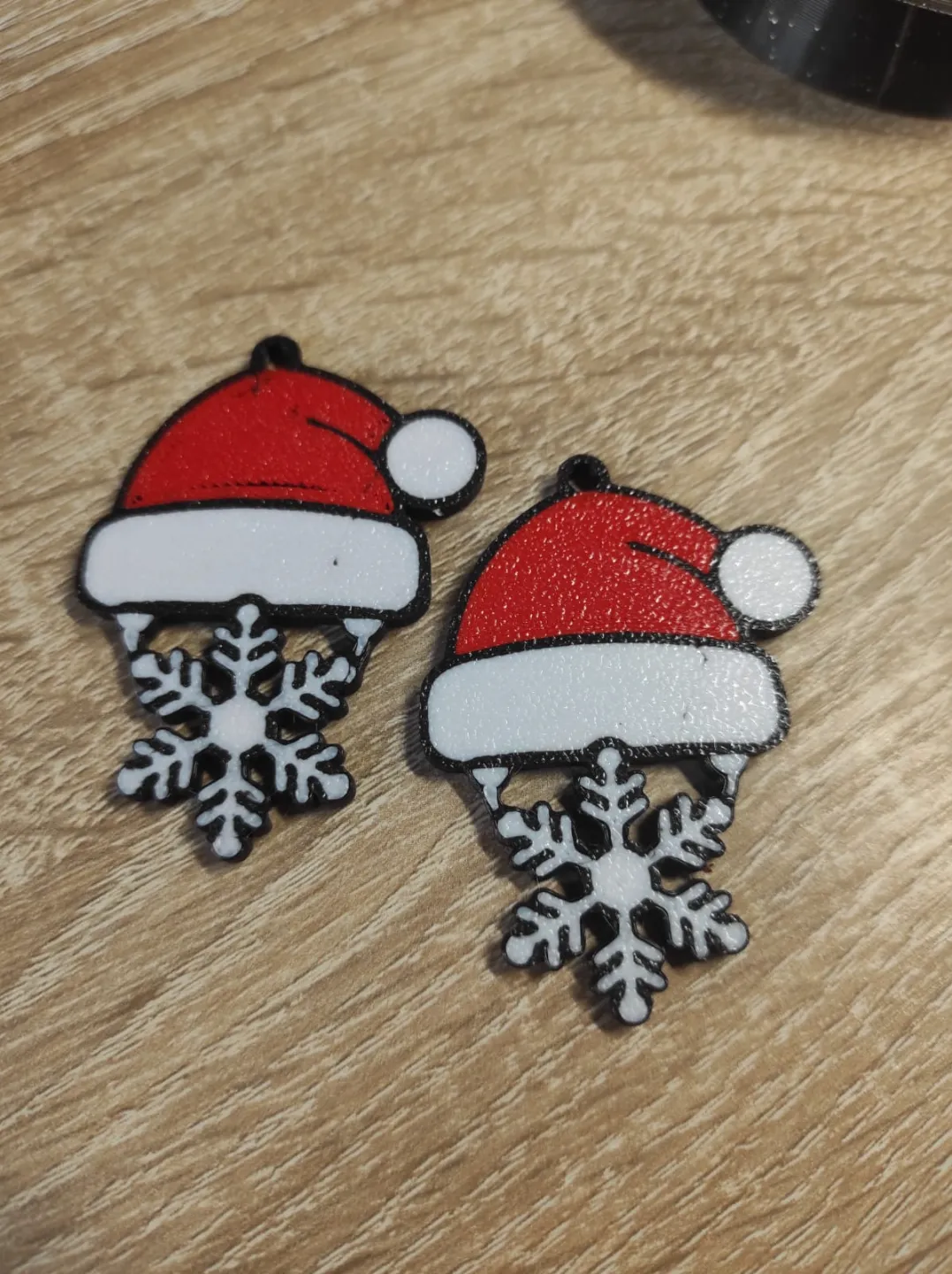 Christmas pendant - earrings view 2