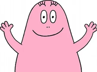 Barbapapa cake topper