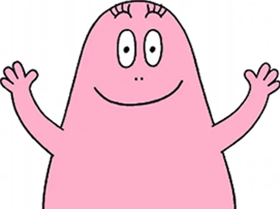 Barbapapa cake topper