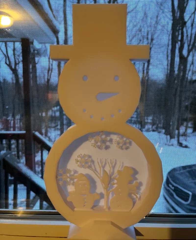 7 Layer Snowman