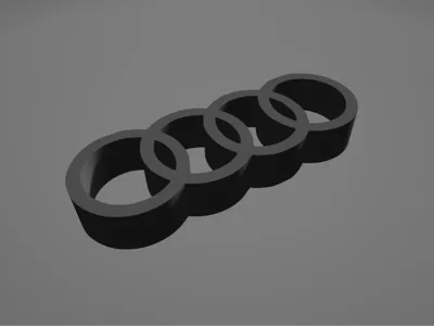 3D Audi Logo