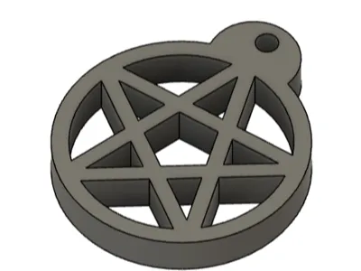 Simple Pentagram Earring