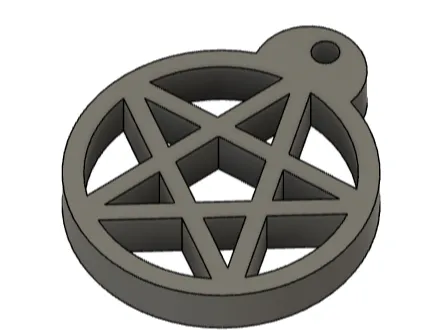 Simple Pentagram Earring