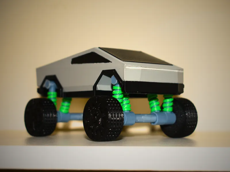 JACKED UP CYBERTRUCK - no AMS required : )