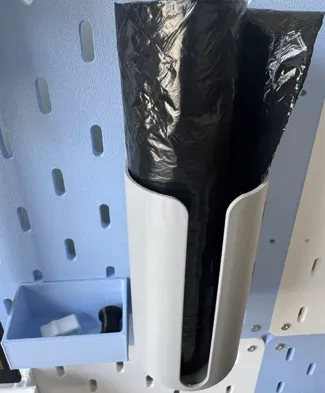 洞洞板垃圾袋支架