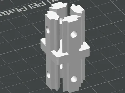 2020 Aluminum Extrusion Straight Connector