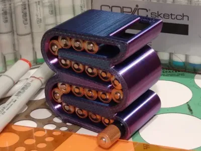 AA/AAA desktop battery organizer