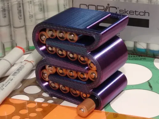AA/AAA desktop battery organizer