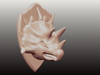 Triceratops trophy