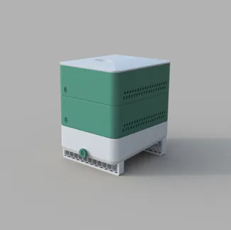 Small fully-printable modular Vermicomposter