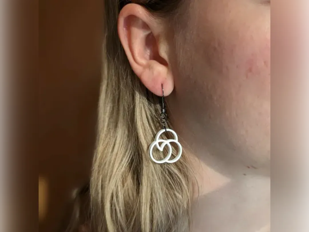 3-Circles Earrings view 4