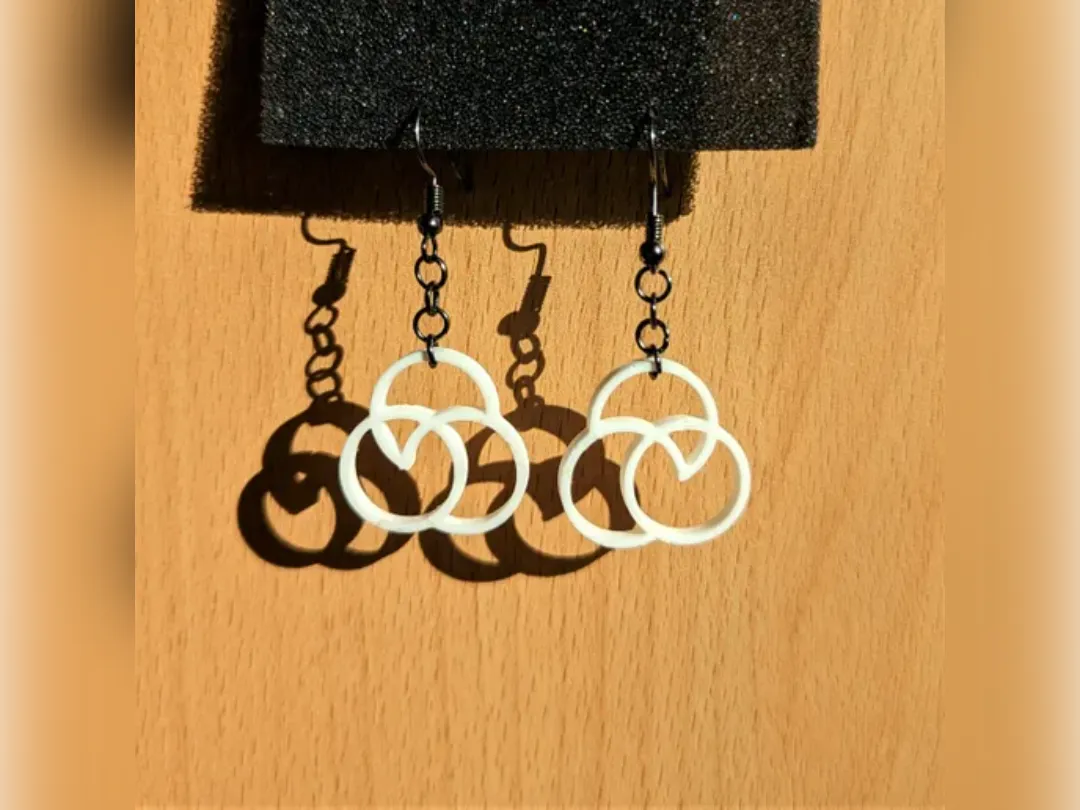 3-Circles Earrings view 3