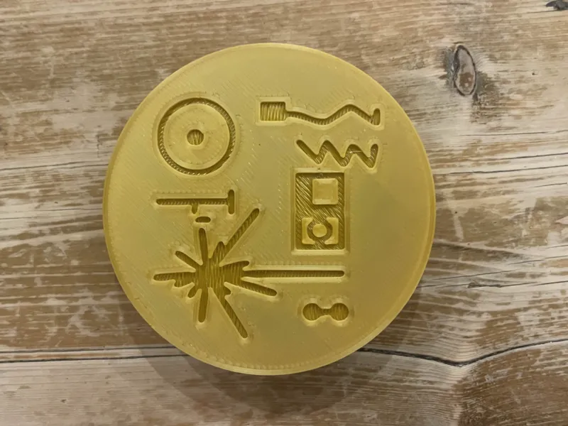 Voyager Golden Disc Container