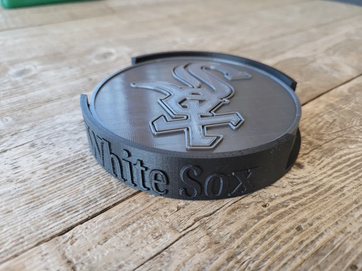 Chicago White Sox Coasters and Holder - Free 3D Print Model - MakerWorld