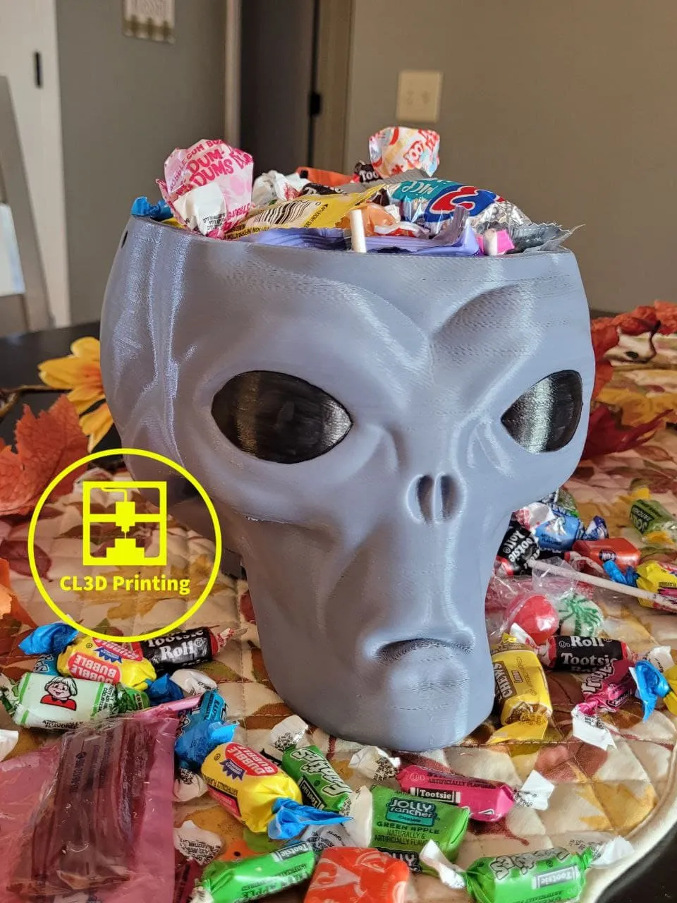 Gray Alien Candy Bowl / Basket by CL3D PRINTING MakerWorld: Download ...