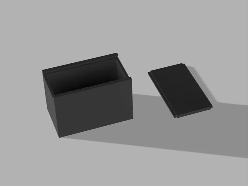 Mini slide lid box