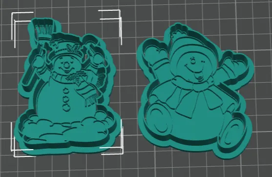Snowman cookie cutter