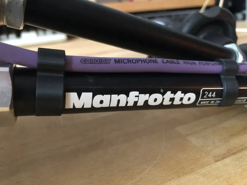 Cabel clip for Manfrotto arm 