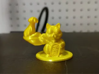 肌肉招财猫（加底座使得不会倒，优化支撑）