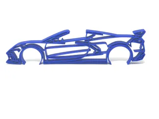 C8 Corvette HTC Convertible Silhouette Desk Art